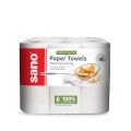 Prosop hartie 6 role/set super absorbante, SANO