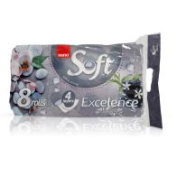 Hartie igienica 4 straturi, 8 role/set, SANO Excelence