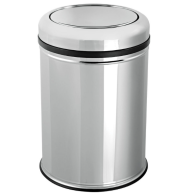 Cos gunoi inox cu capac batant Inox, 27 litri