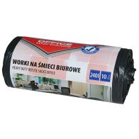 Saci menaj rezistenti 240L, 90 x 140cm, 30 microni, 10buc/rola, Office Products - negri