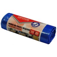 Saci menaj premium 35L, 50 x 65cm, 13 microni, 20buc/rola, Office Products - albastri