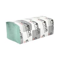 Servetele hartie reciclata verde, 23x23cm, 1 strat, 200buc/pachet, 20pachete/cutie, Office Products
