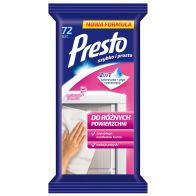 Servetele umede cu efect antistatic 72 buc/pachet, Presto