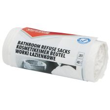 Saci menaj rezistenti 20L, 40buc/rola, Office Products - albi - pt. baie