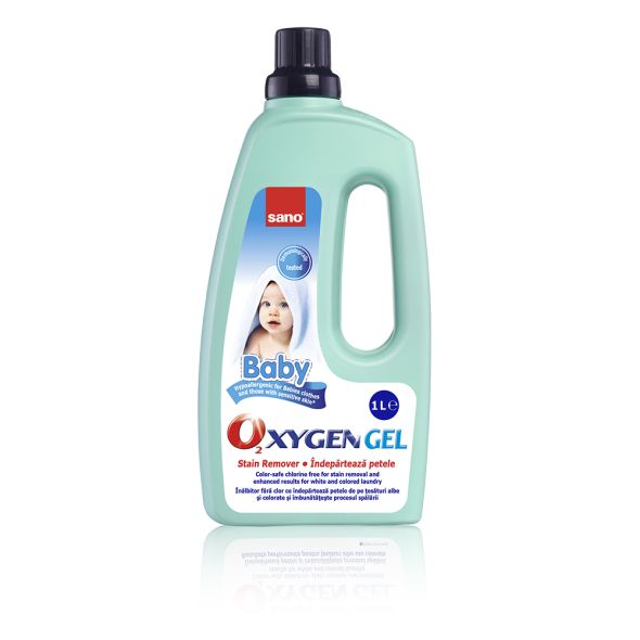 Solutie indepartare pete rufe Oxygen Gel Baby, 1 litru