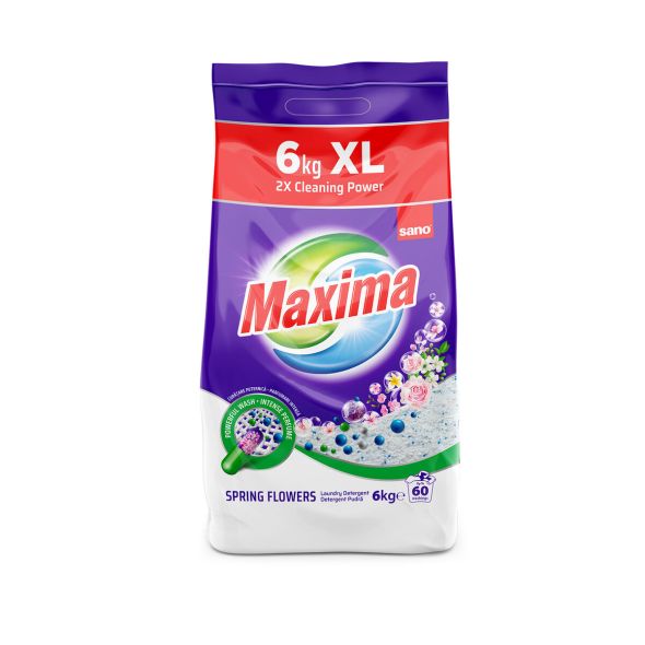 Detergent pudra Sano Maxima Spring Flowers, 6 kg