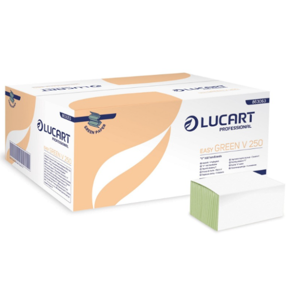 Prosoape verzi, 1 strat, 200 buc/set, 20 seturi/cutie, Lucart