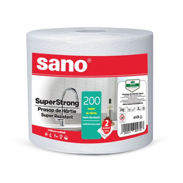 Prosop hartie 200 m, 2 straturi, SANO Monorola