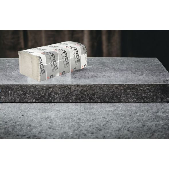 Servetele hartie reciclata gri, 23x23cm, 1 strat, 200buc/pachet, 20pachete/cutie, Office Products