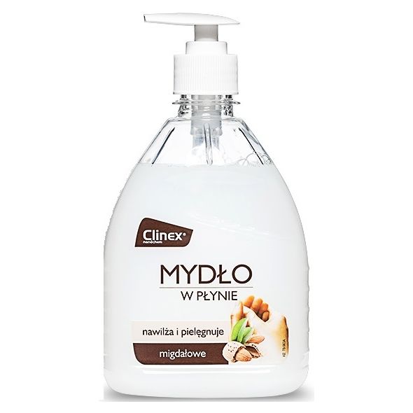 CLINEX Liquid Soap, 500 ml, cu pompita, sapun lichid pentru spalatul mainilor - miros de migdale
