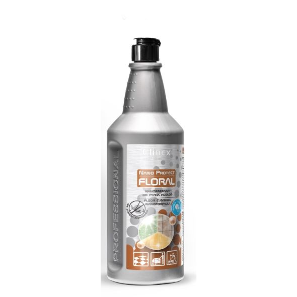 Detergent pardoseli, 1 litru, CLINEX NanoProtect Floral