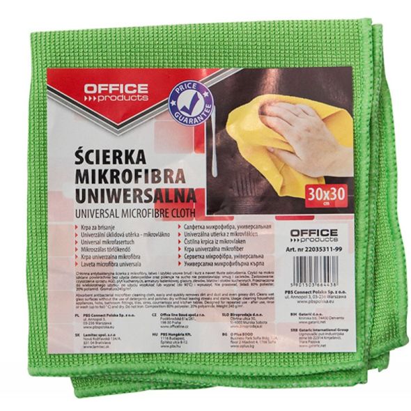 Laveta universala, microfibra, 30x30cm, Office Products