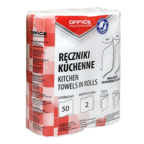 Prosop rola hartie alba, 9.25m - 2 straturi, 2 role/set, Office Products