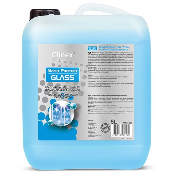 Solutie pentru geamuri, 5 litri, Clinex NanoProtect Glass
