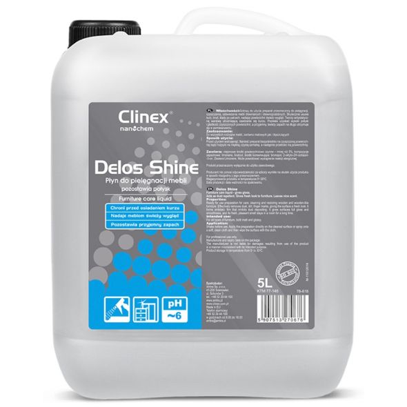 Solutie curatare pentru mobila, 5 litri, CLINEX Delos Shine