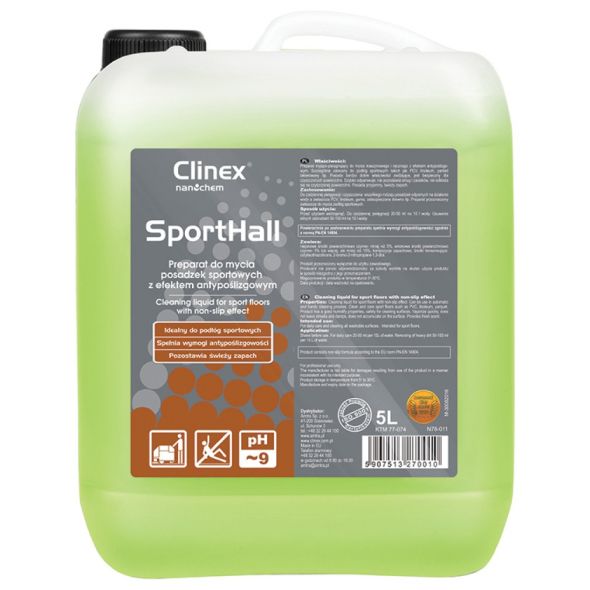 Detergent lichid anti-derapant, 5 litri, CLINEX SportHall