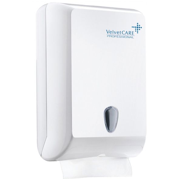 Dispenser servetele ZZ, material ABS, VELVET Professional - alb
