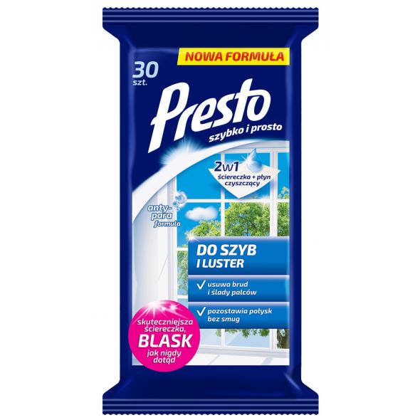Servetele umede efect antiaburire, 30 buc/pachet, Presto